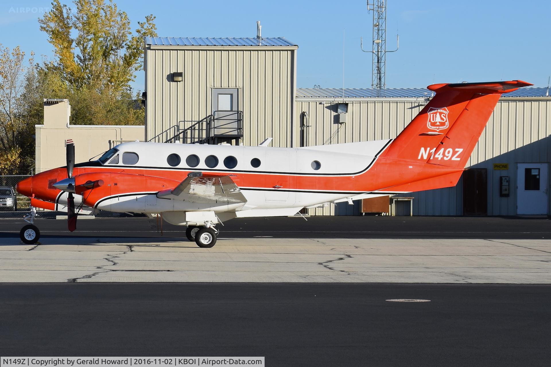 N149Z, 1985 Beech 200C Super King Air C/N BL-124, Parked on NIFC ramp.