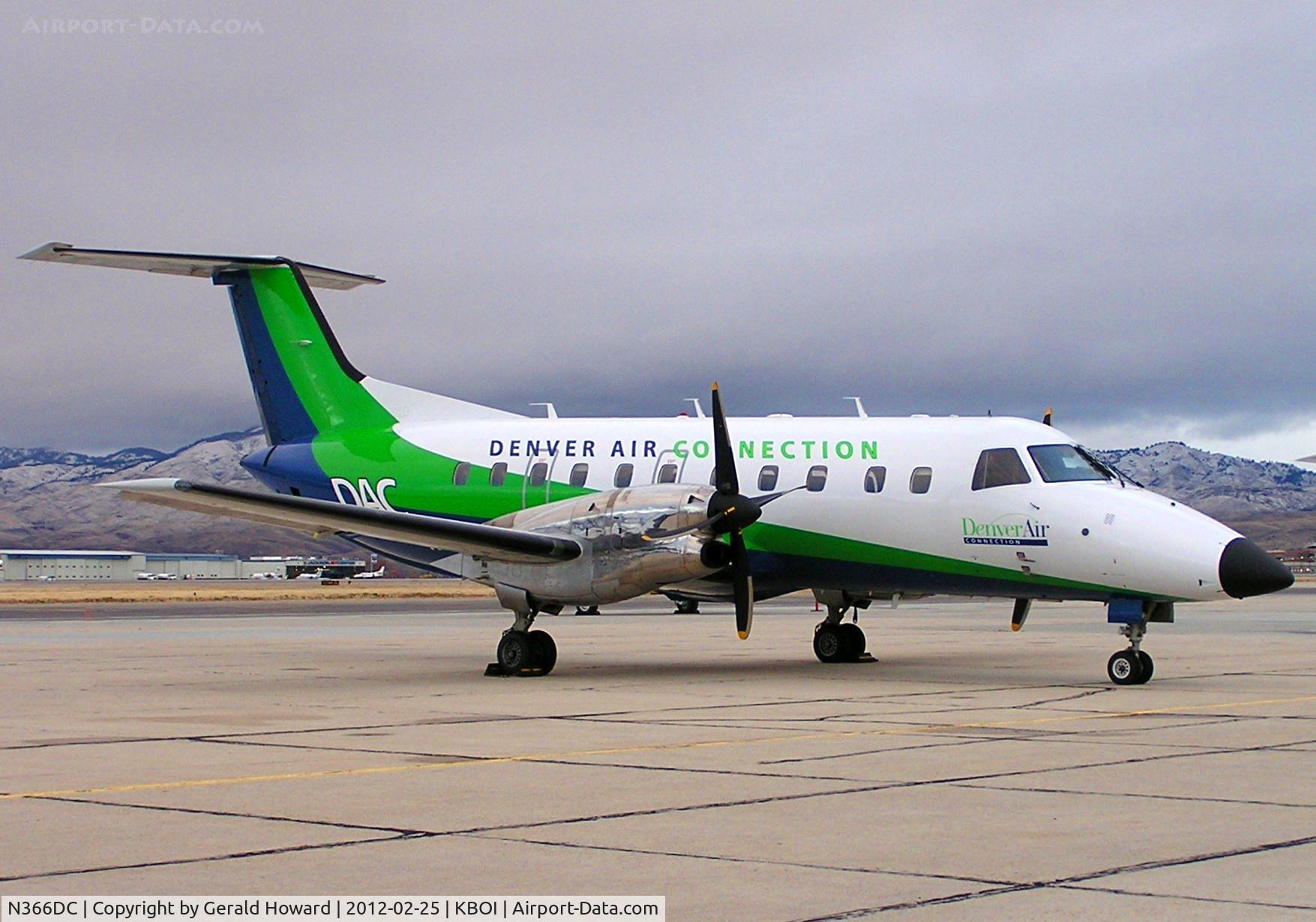 N366DC, 1994 Embraer EMB-120ER Brasilia C/N 120.288, Parked on GA ramp.