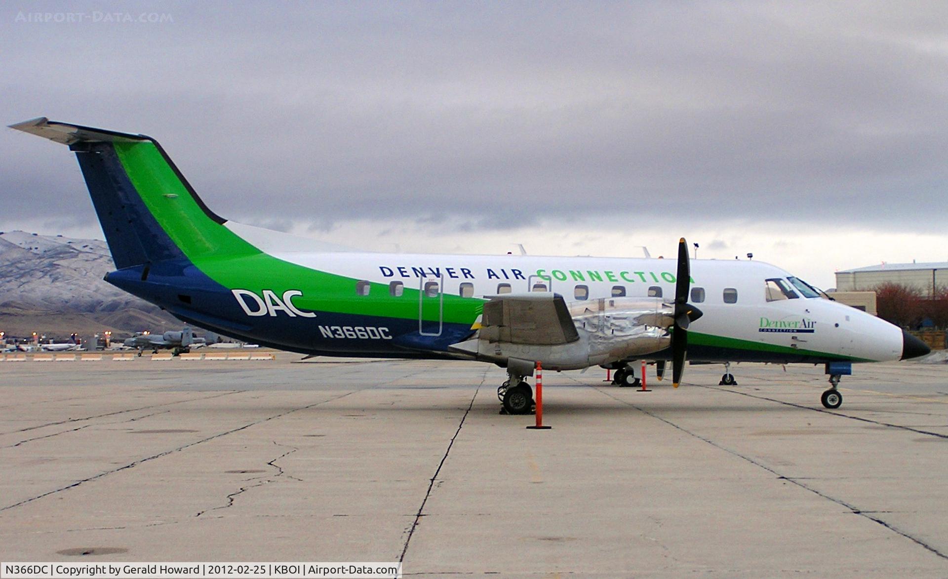N366DC, 1994 Embraer EMB-120ER Brasilia C/N 120.288, Parked on GA ramp.
