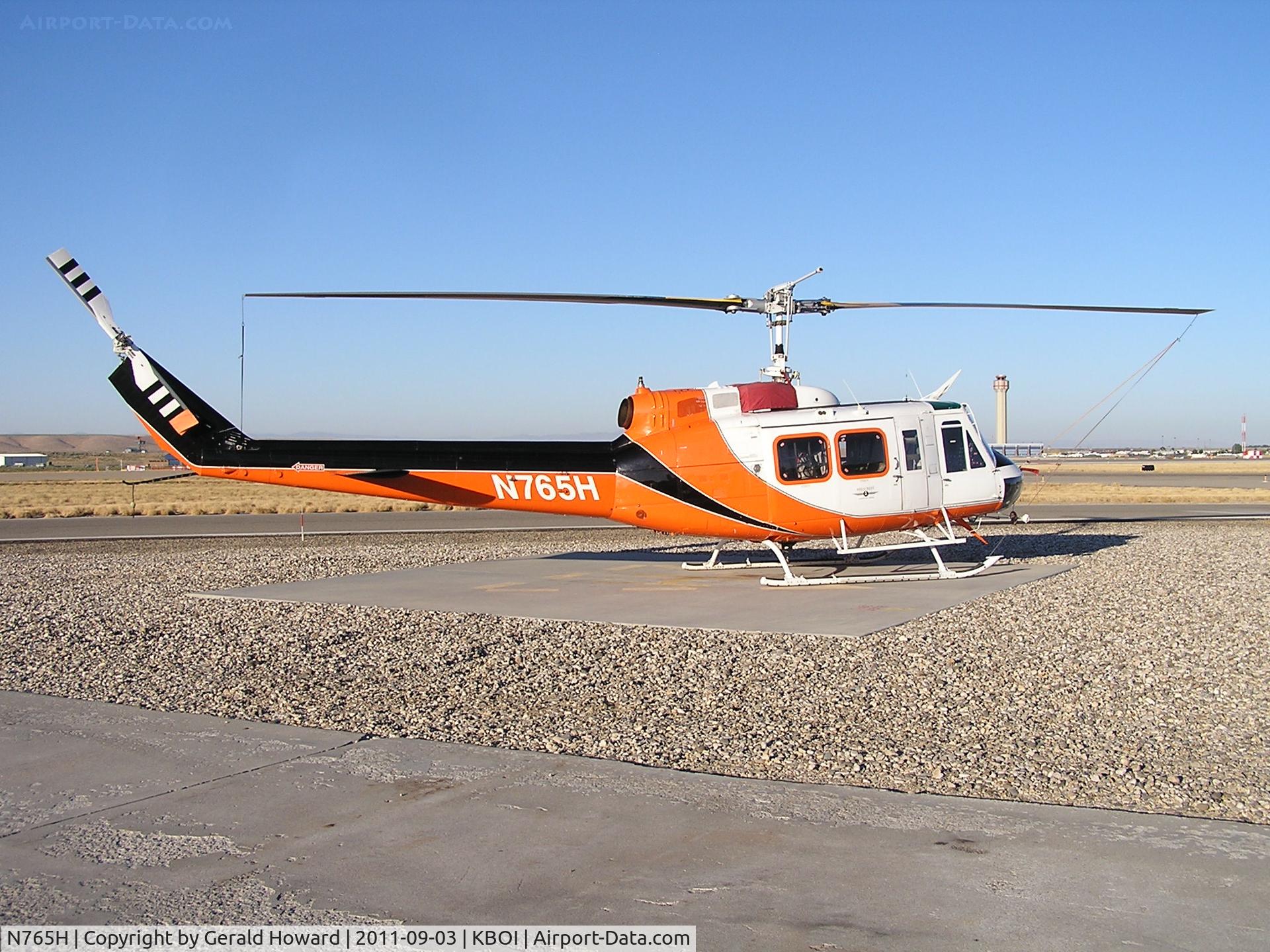 N765H, Bell 205A-1 C/N 30127, Parked on east NIFC pad.
