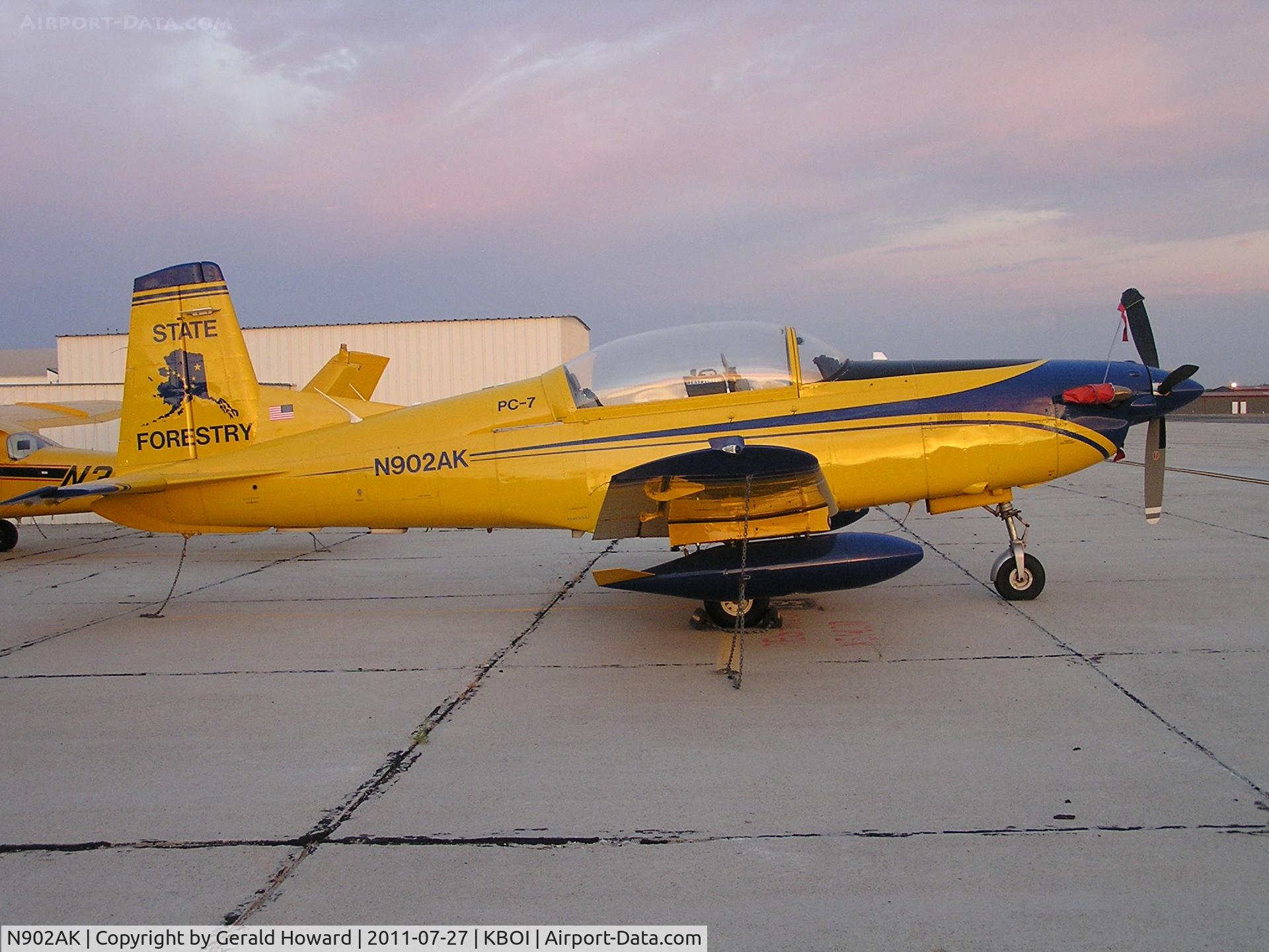 N902AK, 1988 Pilatus PC-7 Mk.II C/N 560, Parked on GA ramp.