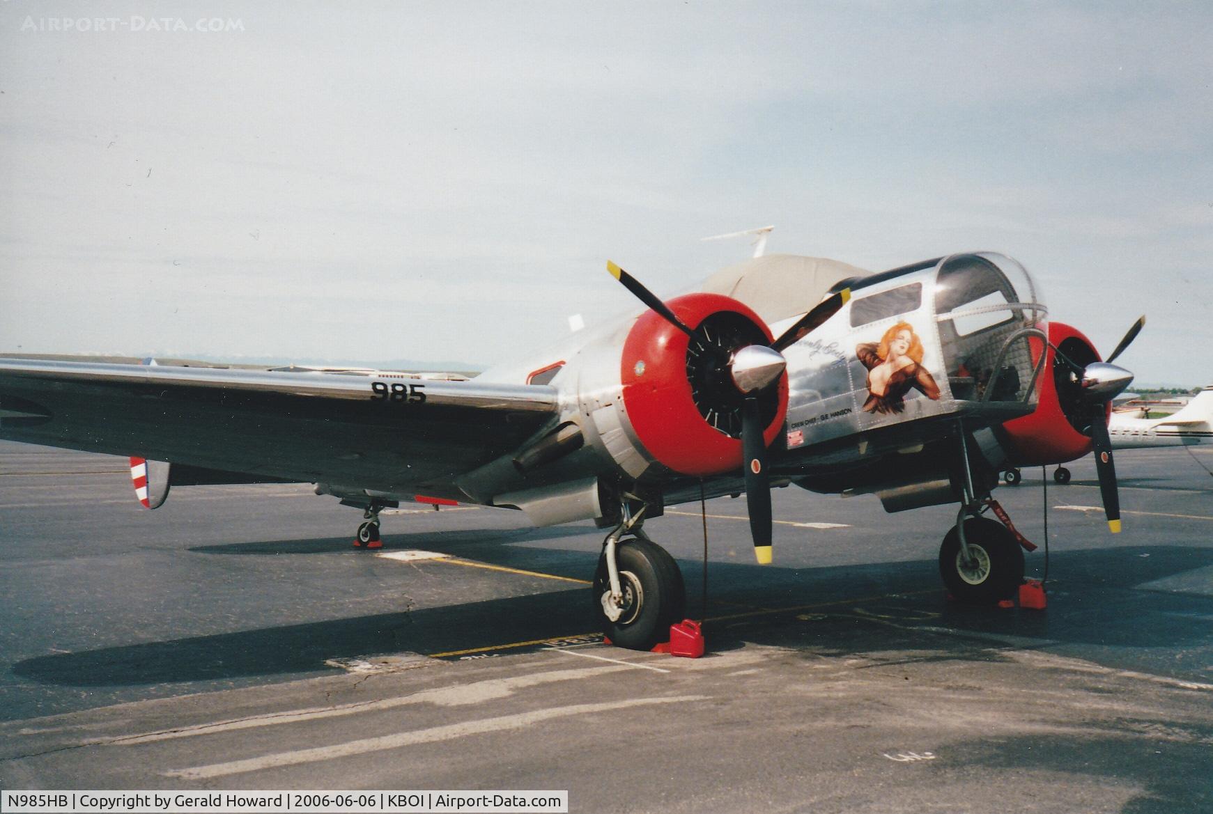 N985HB, 1942 Beech AT-11 Kansan C/N 998, Parked on GA ramp.