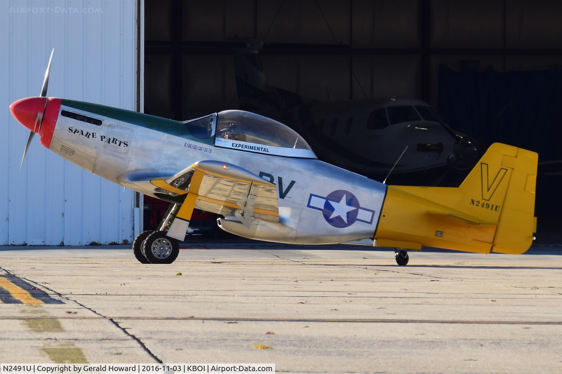 N2491U, 2007 Titan T-51 Mustang C/N M02XXXSOHK0015, Experimental aircraft