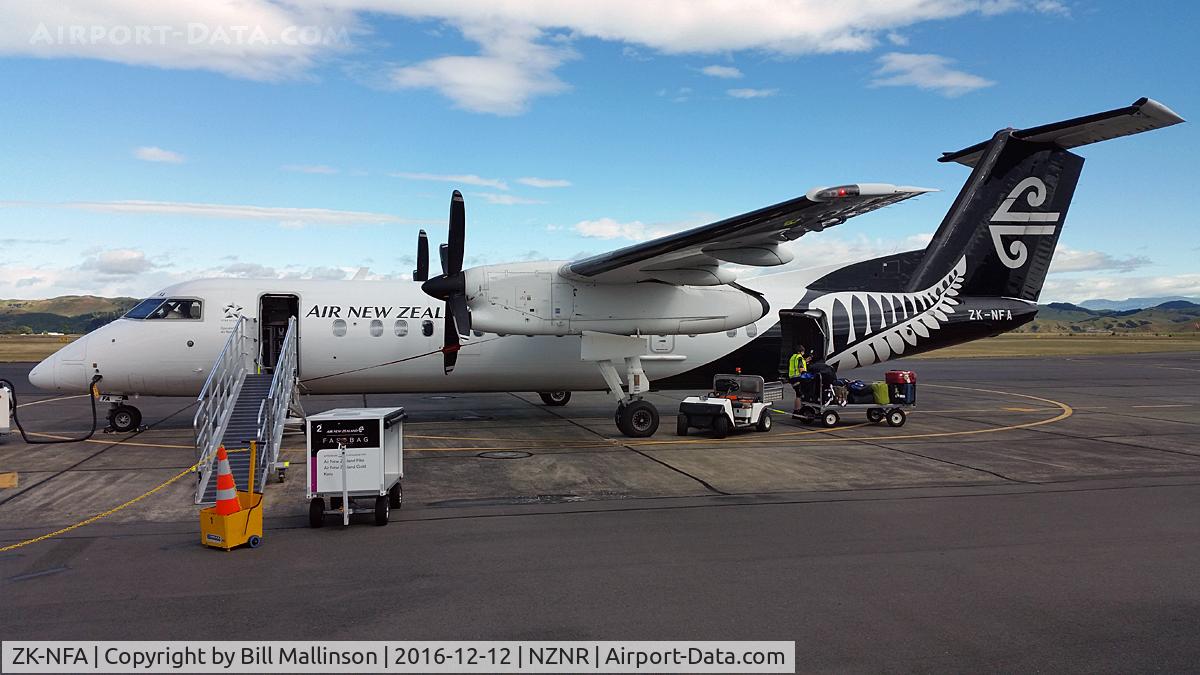 ZK-NFA, 2008 De Havilland Canada DHC-8-311 Dash 8 C/N 659, ready for a return to AKL