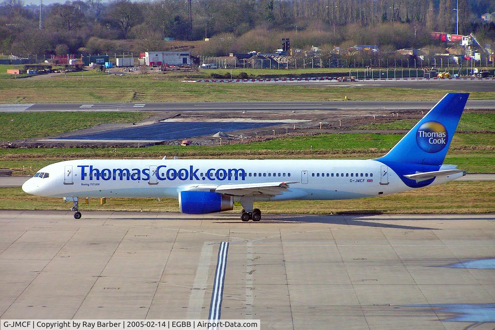 G-JMCF, 1989 Boeing 757-28A C/N 24369, Boeing 757-28A [24369] (Thomas Cook Airlines) Birmingham Int'l~G 14/02/2005
