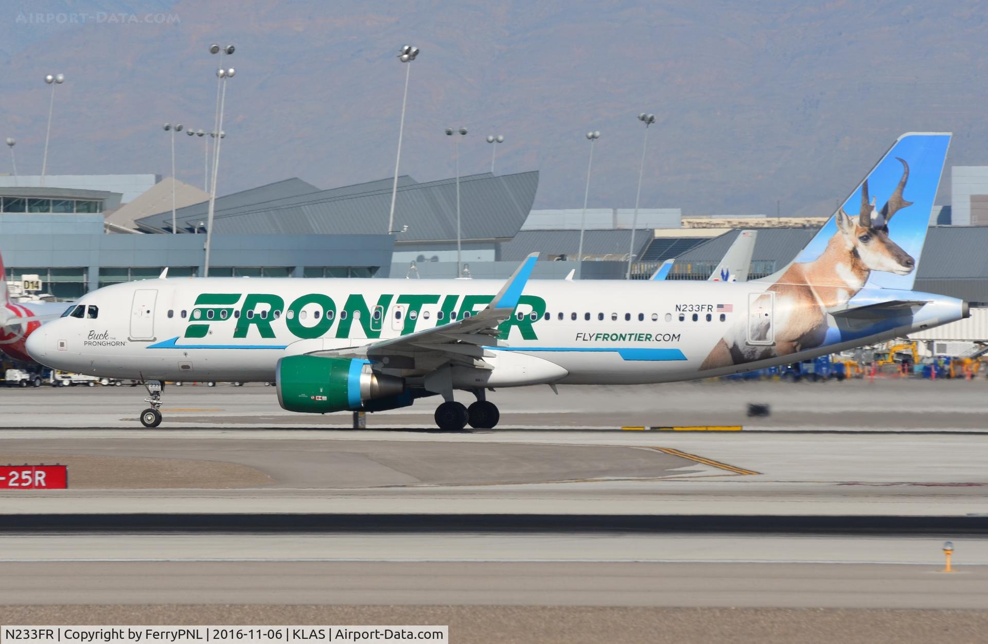 N233FR, 2016 Airbus A320-214 C/N 7095, Buck in LAS
