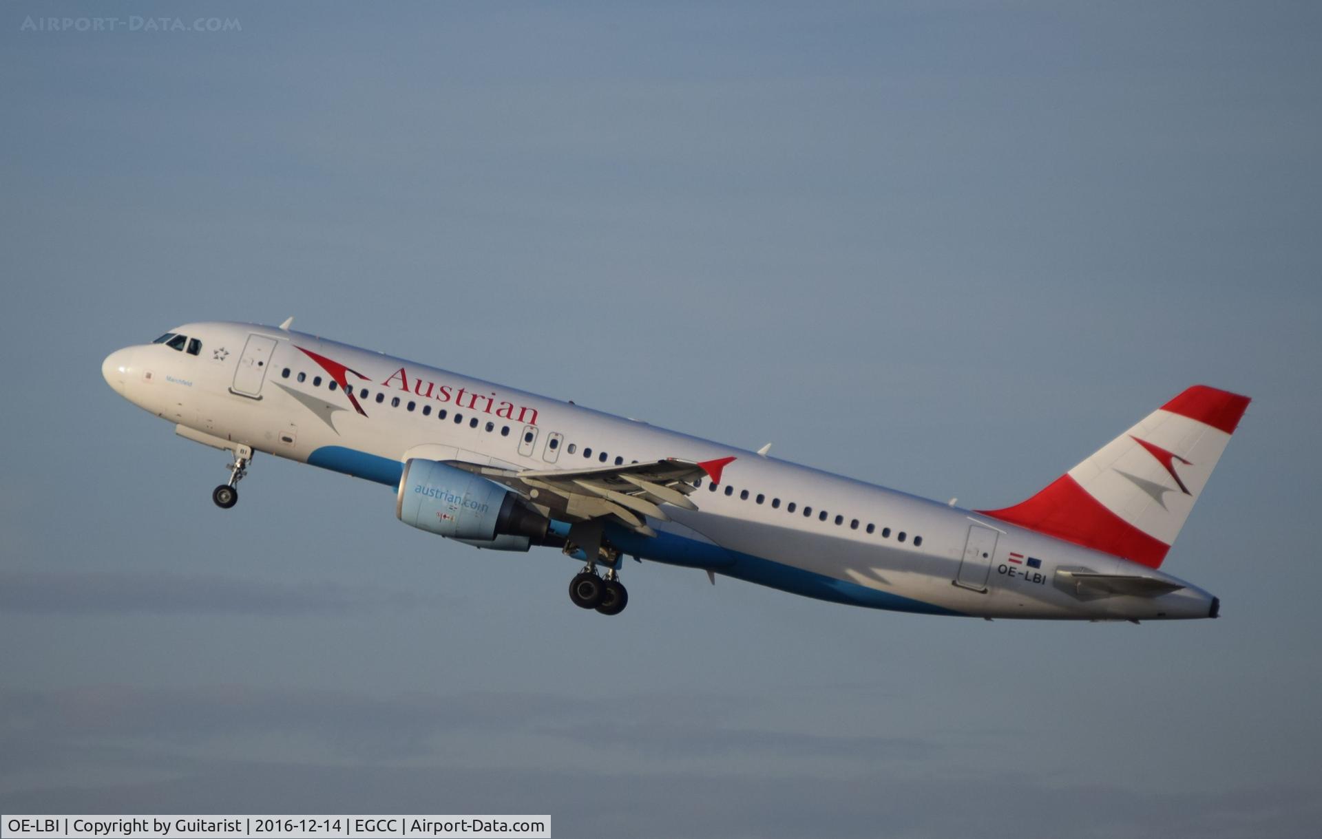 OE-LBI, 2003 Airbus A320-214 C/N 1937, At Manchester