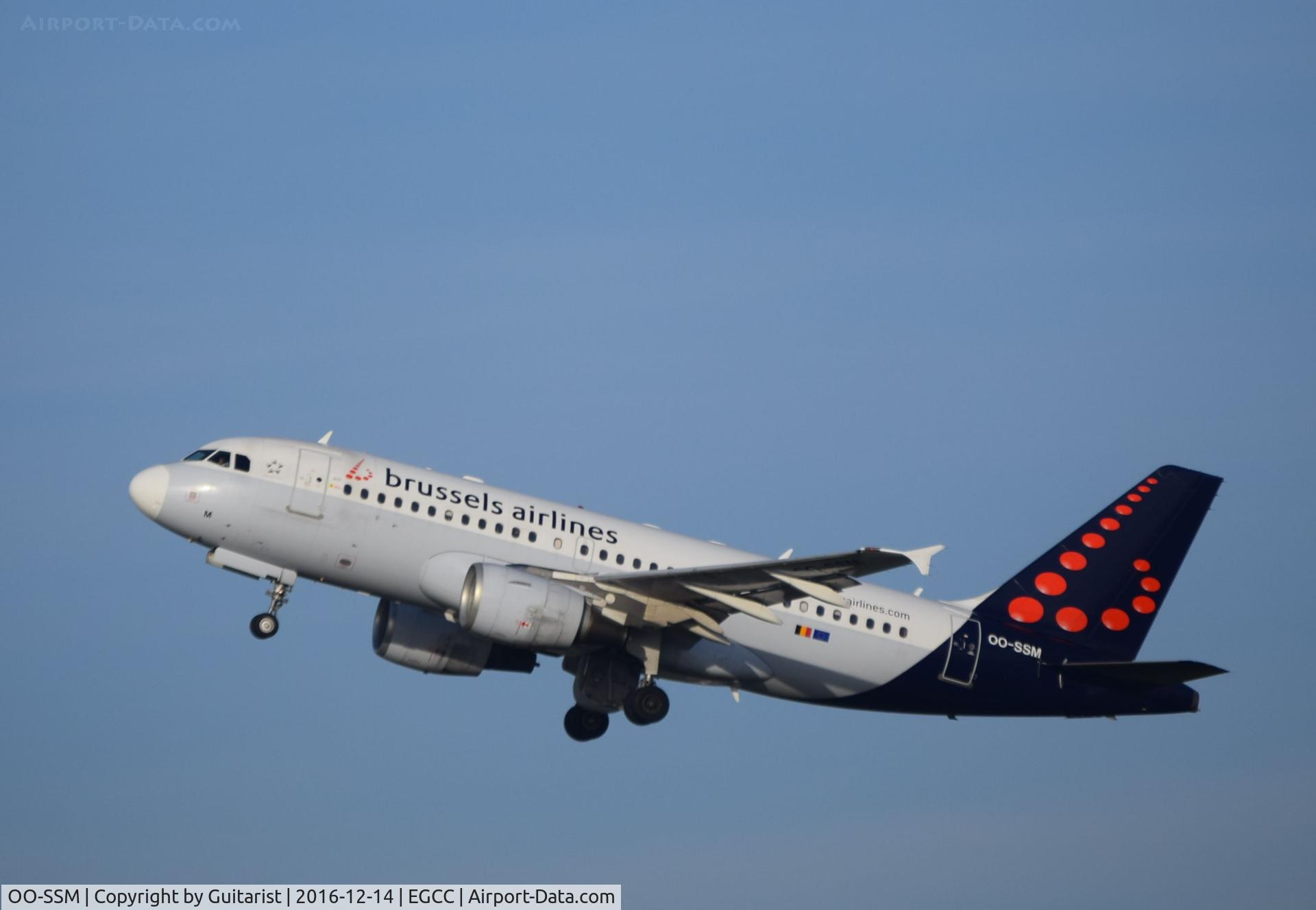 OO-SSM, 2000 Airbus A319-112 C/N 1388, At Manchester