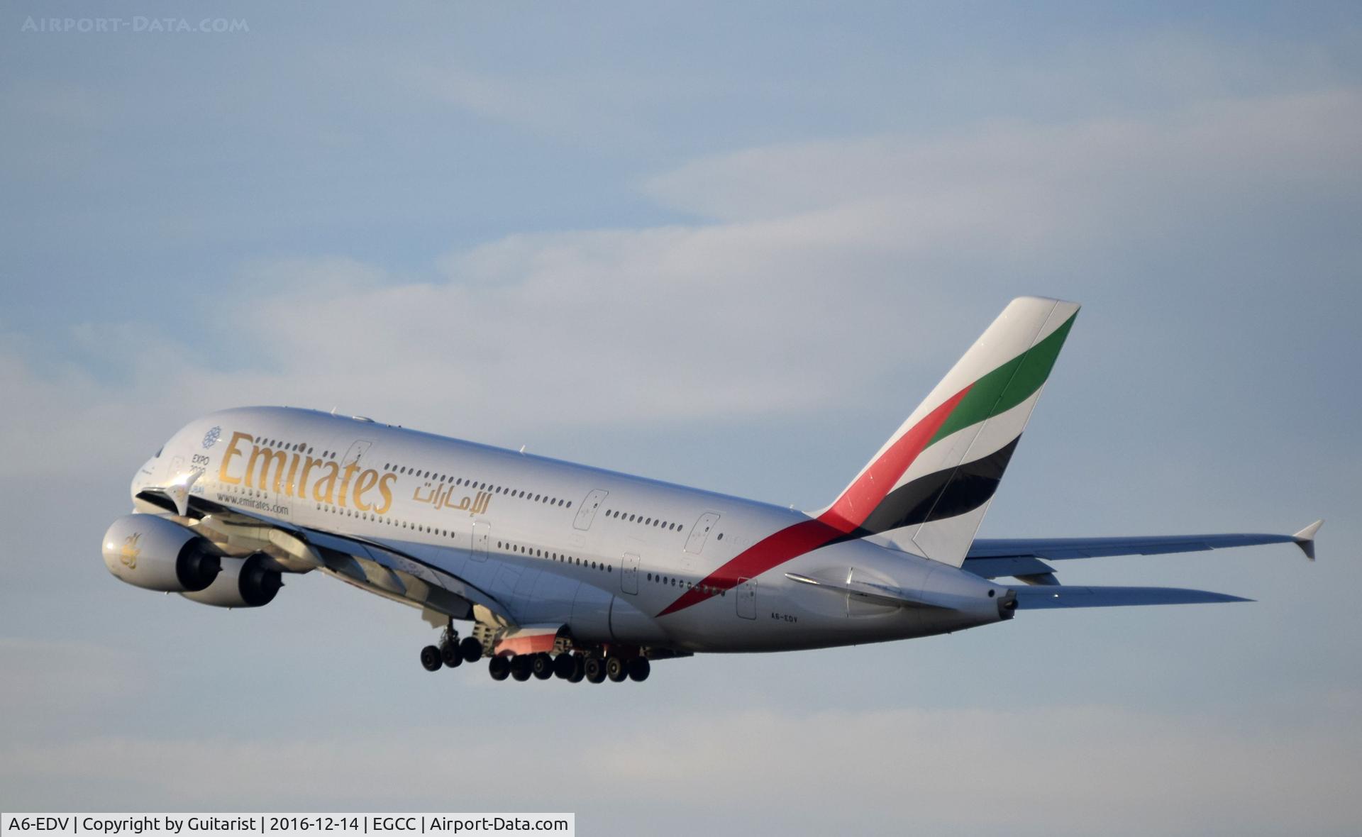 A6-EDV, 2011 Airbus A380-861 C/N 101, At Manchester