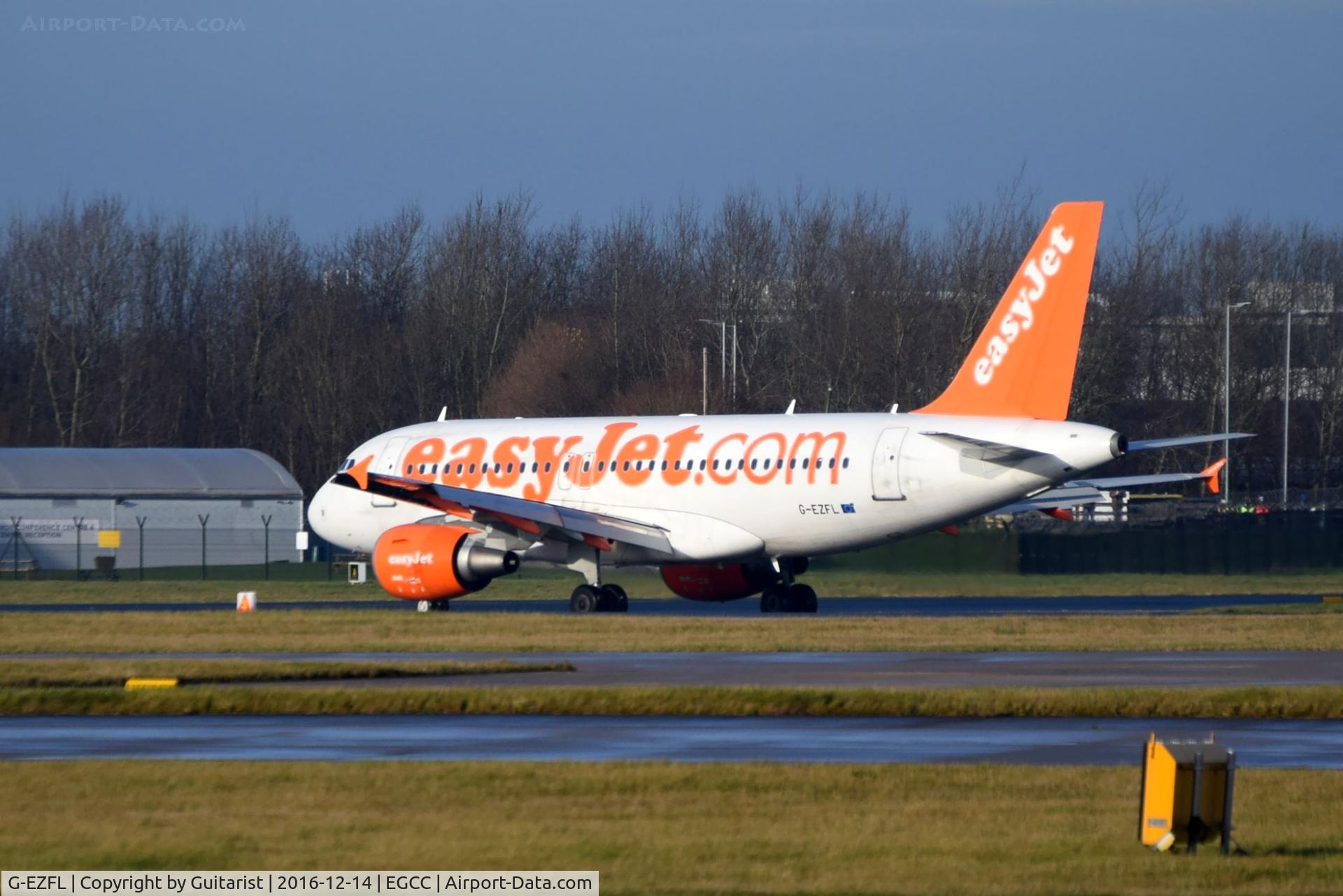 G-EZFL, 2009 Airbus A319-111 C/N 4056, At Manchester
