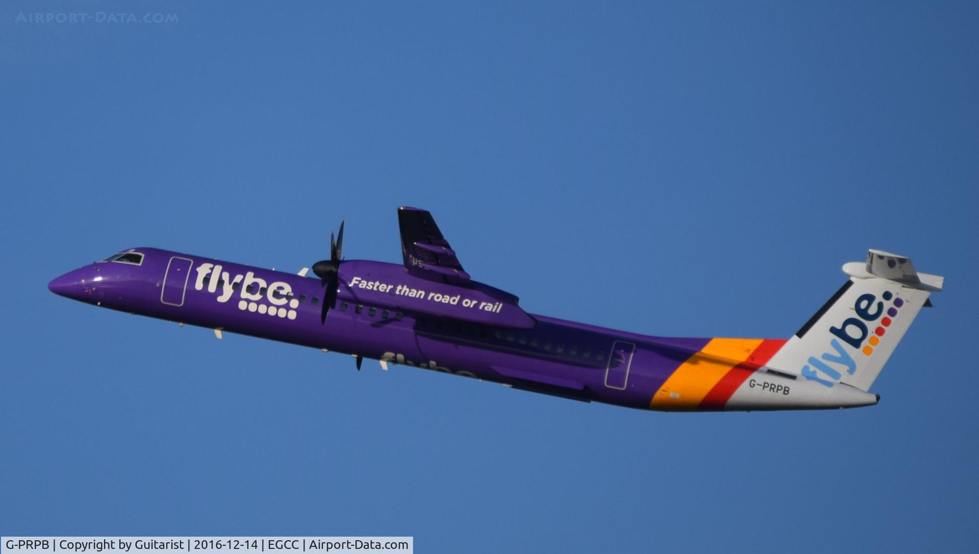 G-PRPB, 2010 Bombardier DHC-8-402 Dash 8 C/N 4333, At Manchester