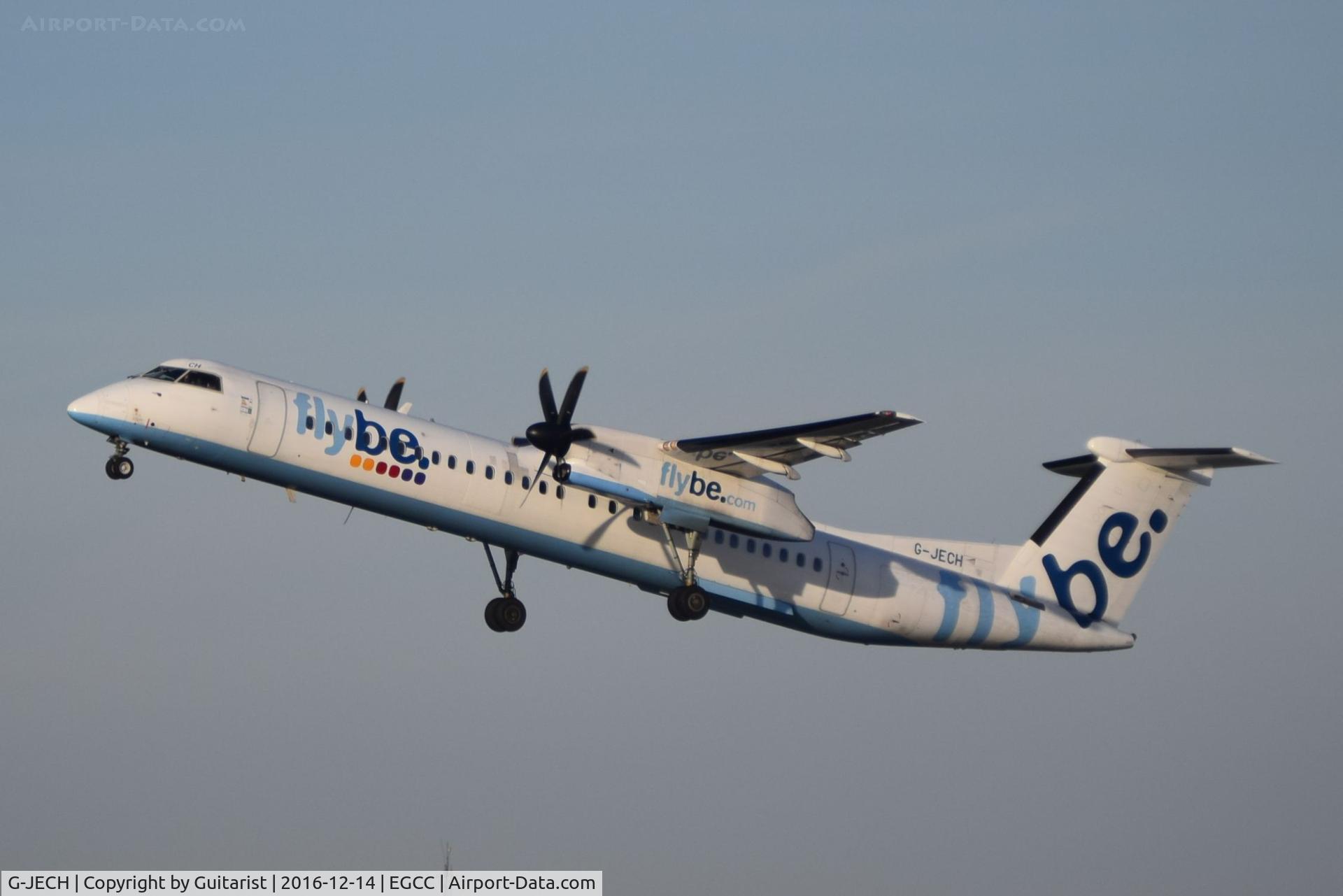 G-JECH, 2005 De Havilland Canada DHC-8-402Q Dash 8 C/N 4103, At Manchester
