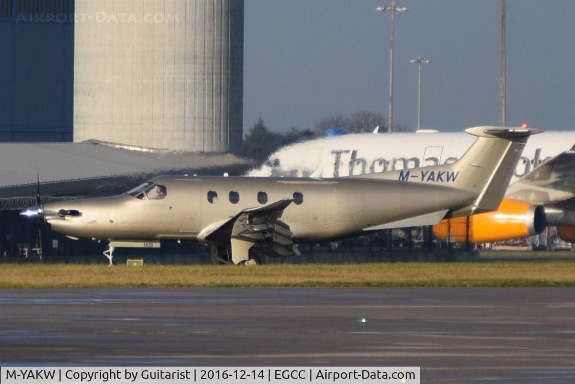 M-YAKW, 2016 Pilatus PC-12/47E C/N 1639, At Manchester