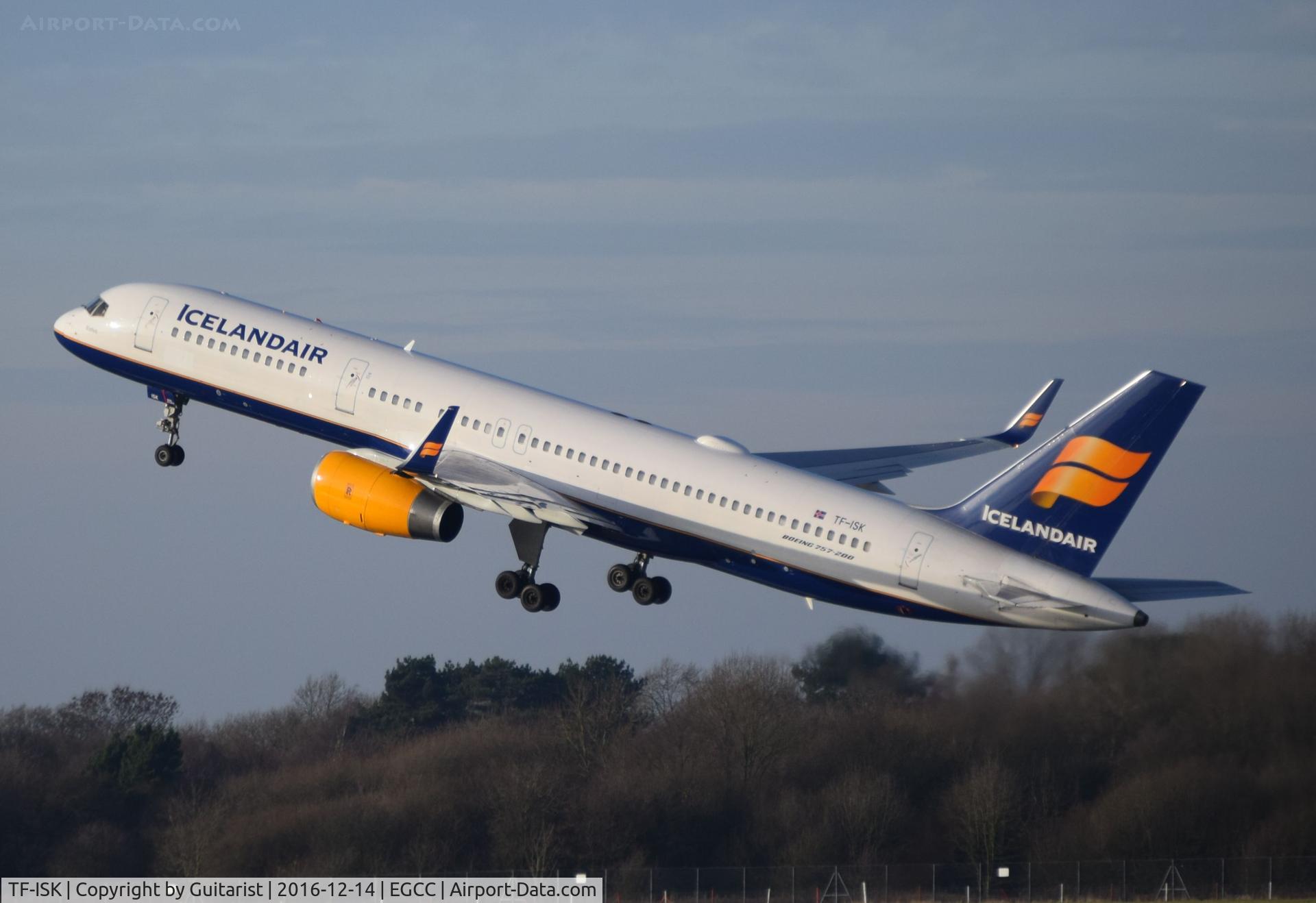 TF-ISK, 1991 Boeing 757-223 C/N 24606, At Manchester
