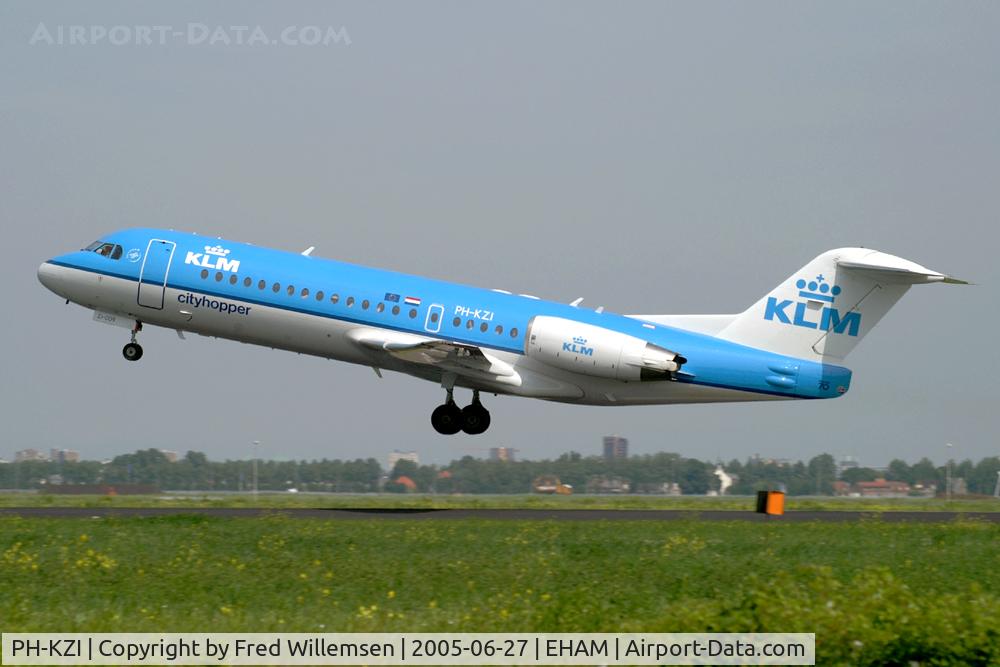 PH-KZI, 1997 Fokker 70 (F-28-0070) C/N 11579, KLMCityhopper