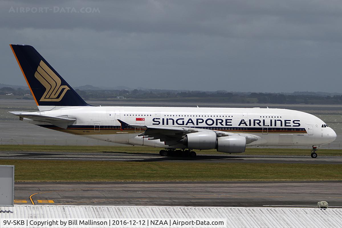9V-SKB, 2006 Airbus A380-841 C/N 005, returning to SIN