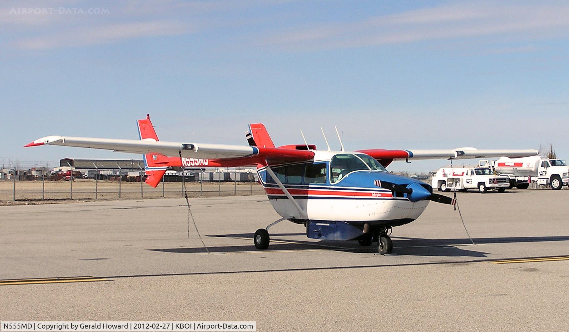 N555MD, 1968 Cessna T337D C/N 337-0983, Parked on GA ramp.