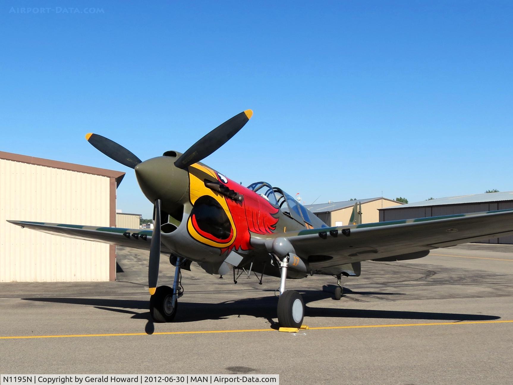 N1195N, 1942 Curtiss P-40N Warhawk C/N 130158, Will be flying later.