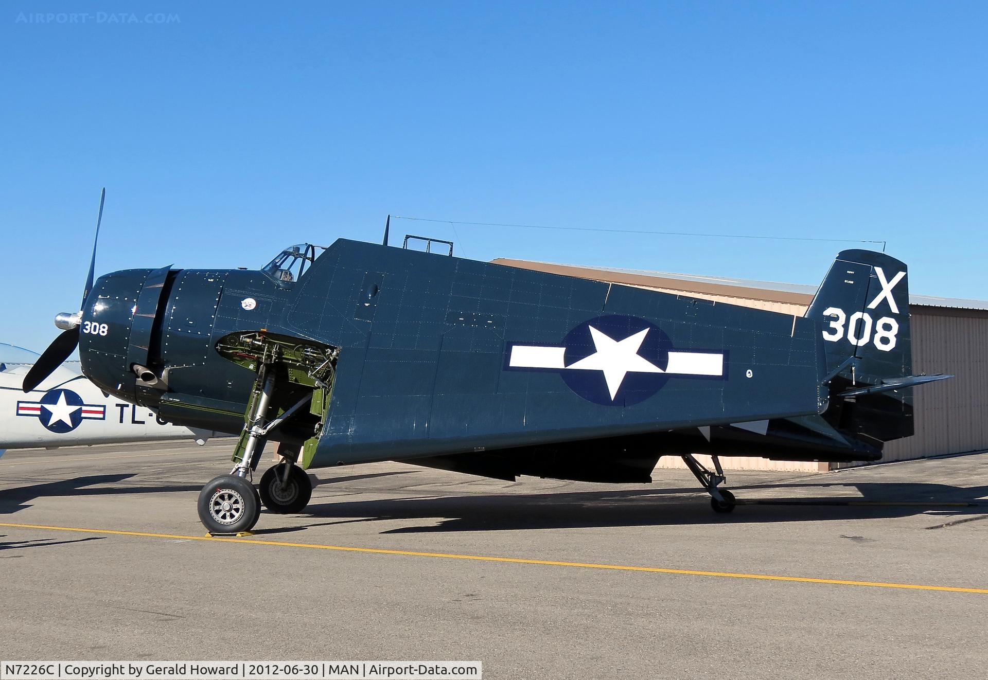 N7226C, Grumman TBM-3E Avenger C/N 85938, On display at the Nampa air show.