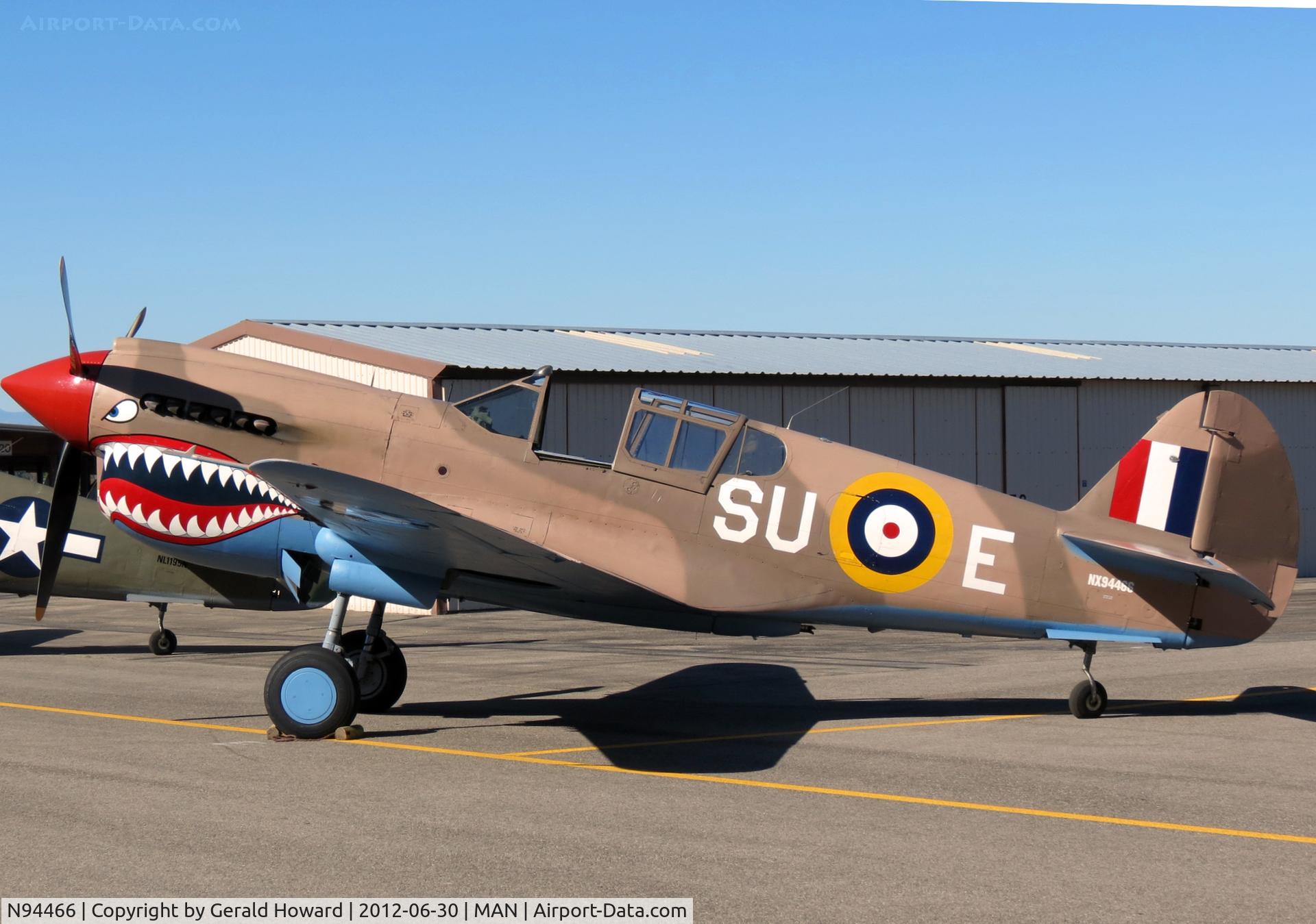 N94466, 1942 Curtiss P-40E C/N AK-899, On display at the Nampa air show.