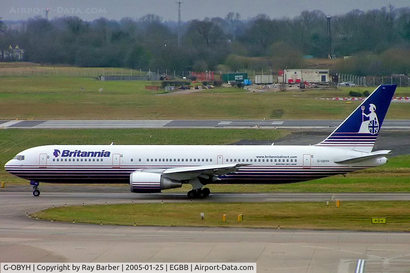 G-OBYH, 1999 Boeing 767-304/ER C/N 28883, Boeing 767-304ER [28883] (Britannia Airways) Birmingham Int'l~G 25/01/2005