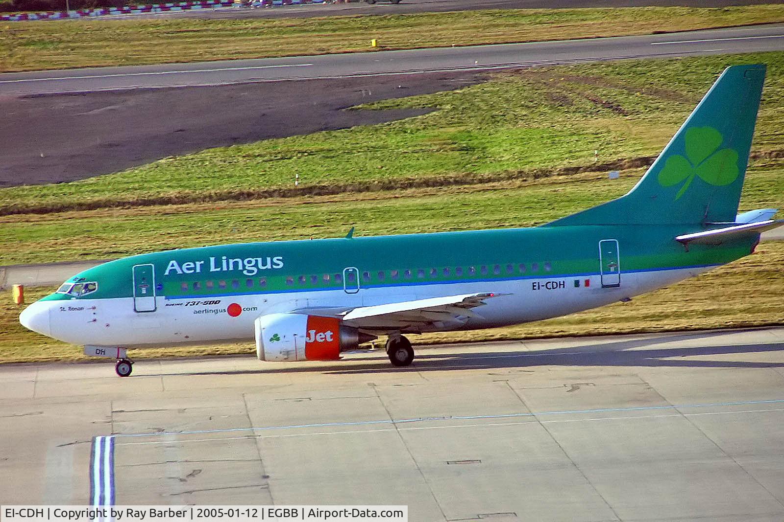 EI-CDH, 1992 Boeing 737-548 C/N 25739, Boeing 737-548 [25739] (Aer Lingus. com) Birmingham Int'l~G 12/01/2005