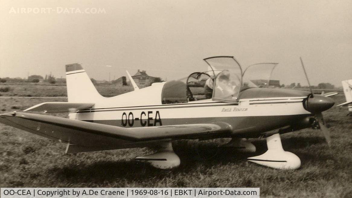 OO-CEA, 1969 Robin DR-315 Petit Prince C/N 409, At Wevelgem in 1969.