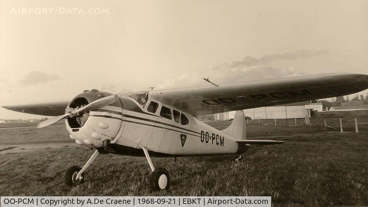 OO-PCM, 1949 Cessna 195 C/N 7550, OO-PCM of Paraclub Moorsele.