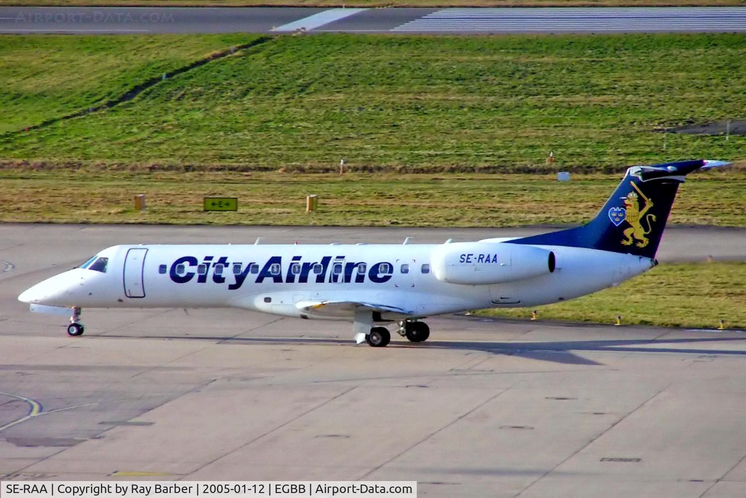 SE-RAA, 2000 Embraer ERJ-135ER (EMB-135ER) C/N 145210, Embraer ERJ-135ER [145210] (City Airline) Birmingham Int'l~G 12/01/2005