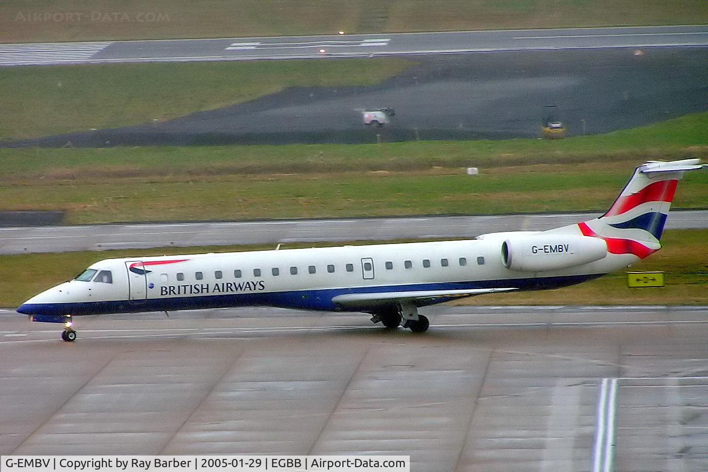 G-EMBV, 2001 Embraer EMB-145EU (ERJ-145EU) C/N 145482, Embraer ERJ-145EU [145482] (British Airways CitiExpress) Birmingham Int'l~G 29/01/2005