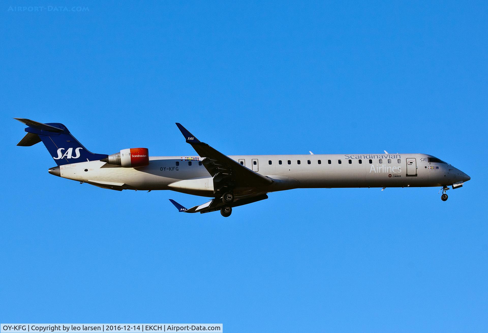 OY-KFG, 2009 Bombardier CRJ-900ER (CL-600-2D24) C/N 15237, Copenhagen 14.12.16