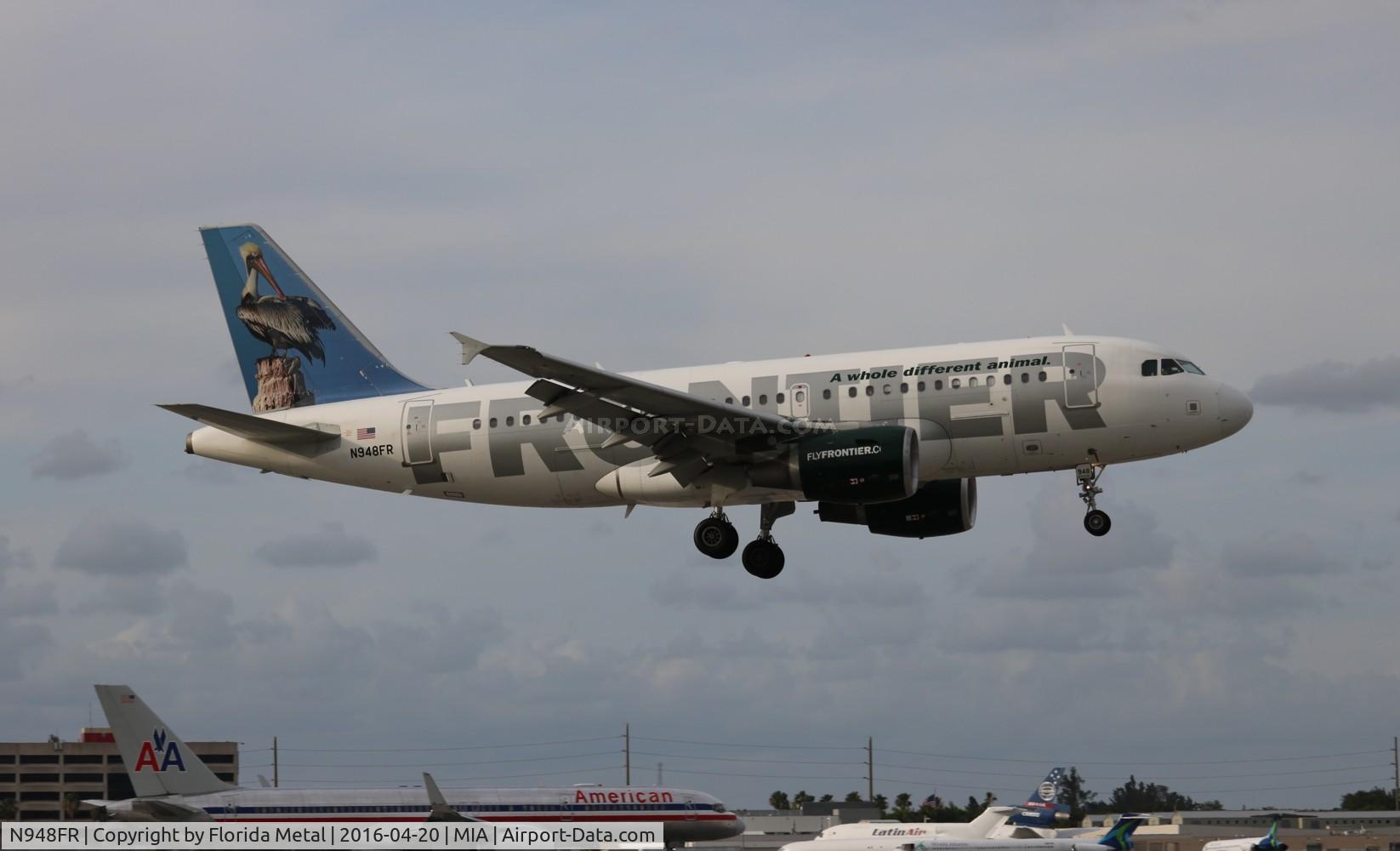 N948FR, 2006 Airbus A319-112 C/N 2836, Pete the Pelican