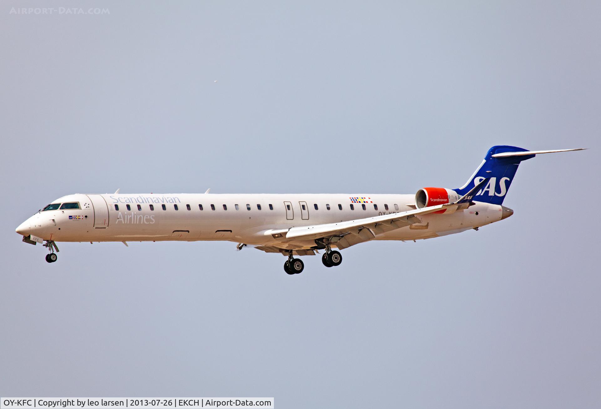OY-KFC, 2009 Bombardier CRJ-900 (CL-600-2D24) C/N 15218, Copenhagen 26.7.13