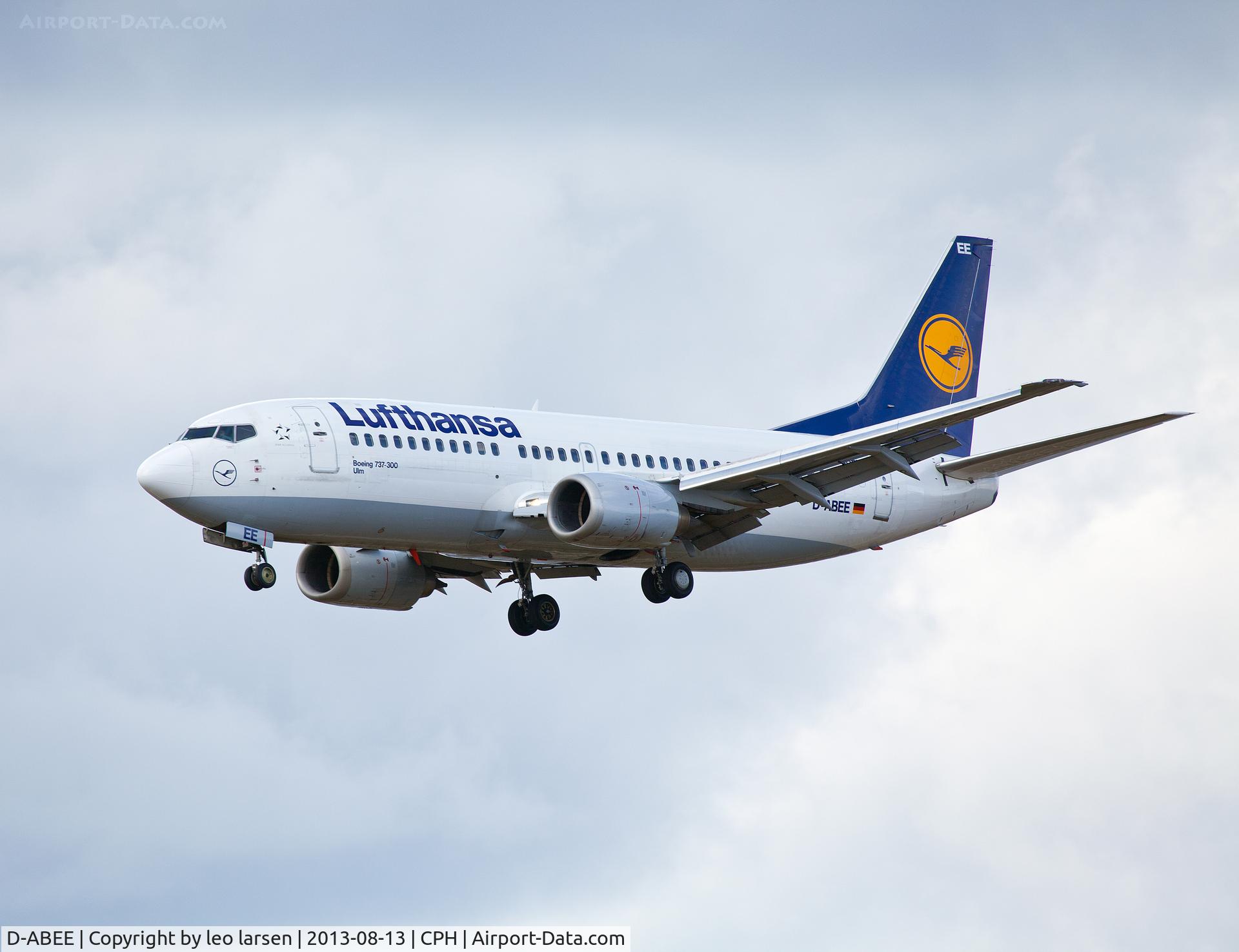 D-ABEE, 1991 Boeing 737-330 C/N 25216, Copenhagen 13.8.13