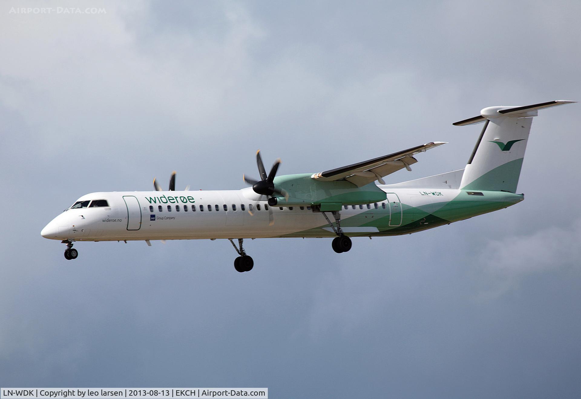 LN-WDK, 2010 De Havilland Canada DHC-8-402Q Dash 8 C/N 4337, Copenhagen 13.8.13