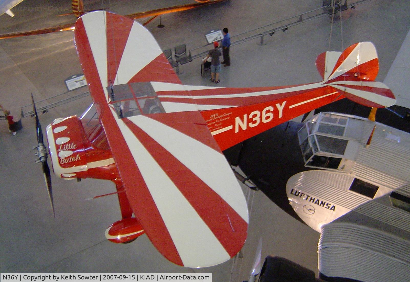 N36Y, 1941 Monocoupe 110 Special C/N 7W96, On display