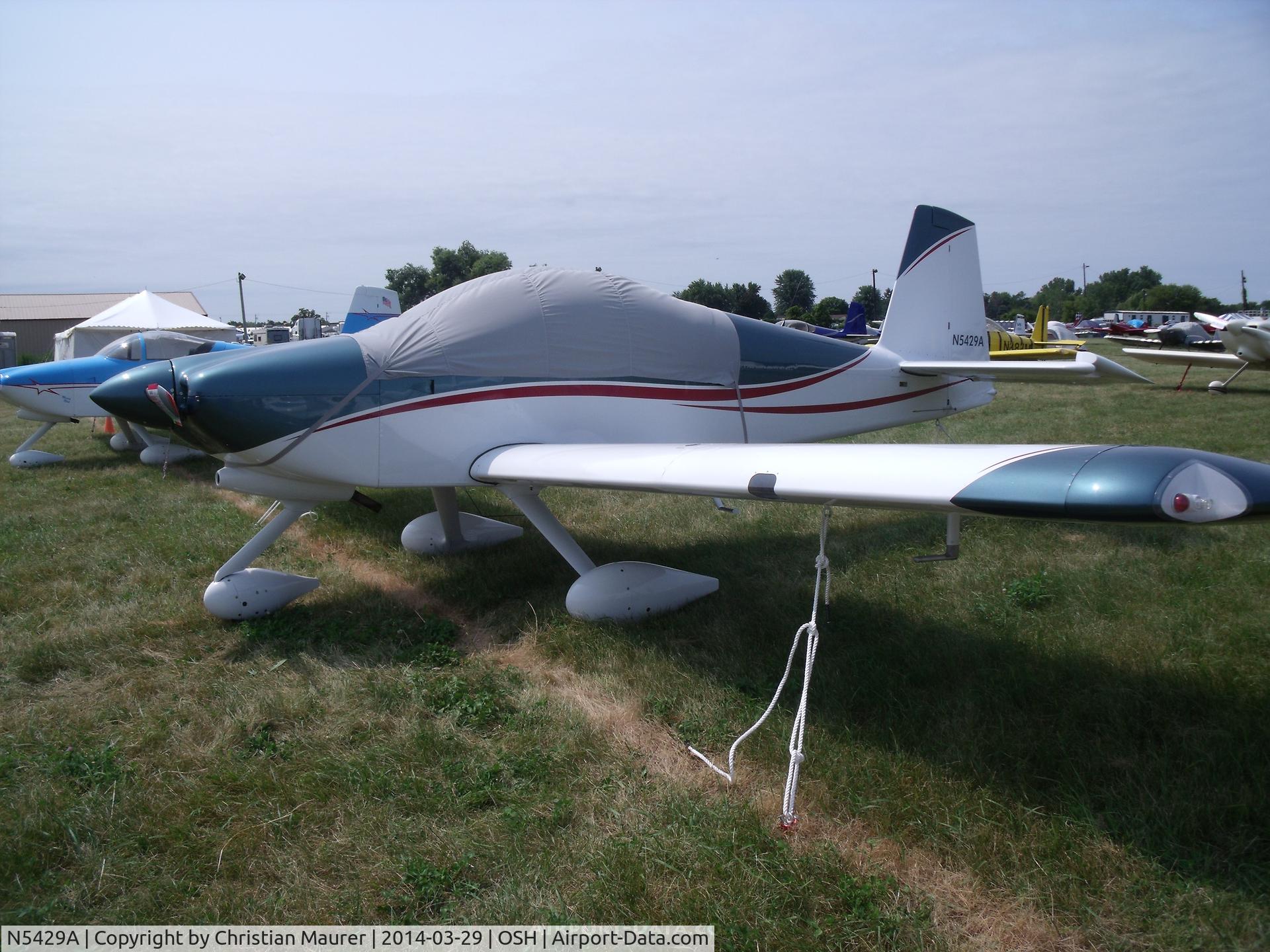 N5429A, 2008 Vans RV-9A C/N 91212, Vans RV9A