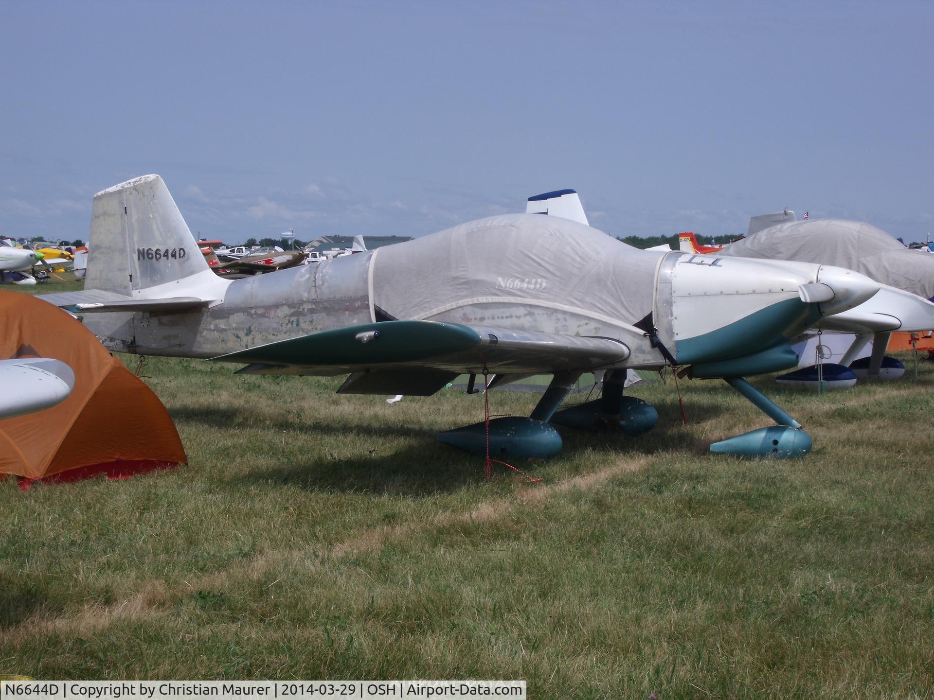 N6644D, 2001 Vans RV-6A C/N 60335, Vans RV-6A