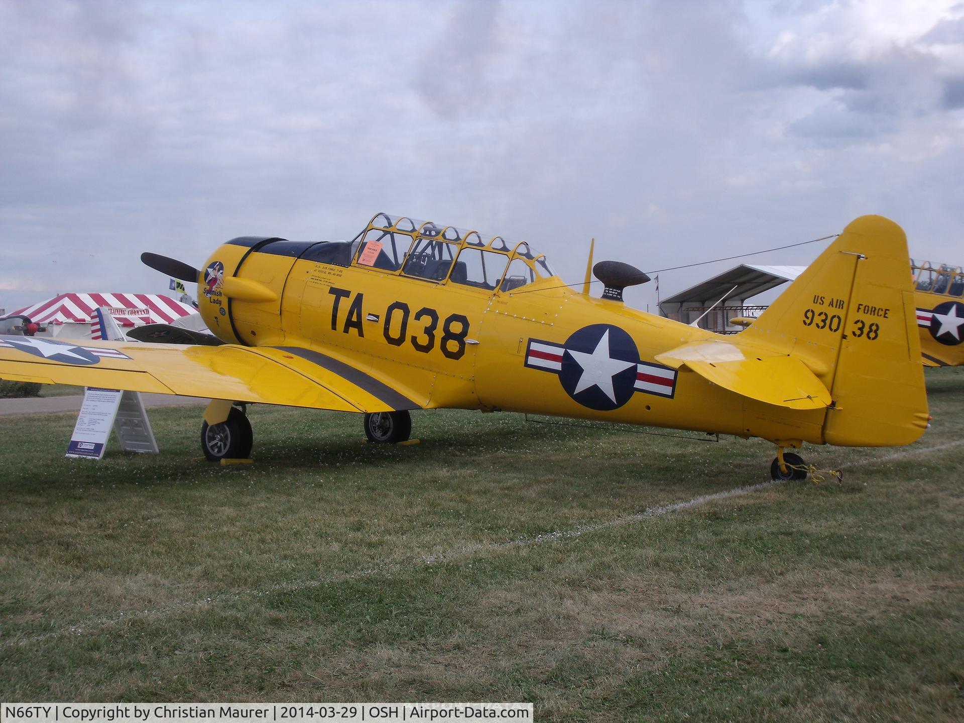 N66TY, North American T-6G Texan C/N 168-142, Spanish Lady