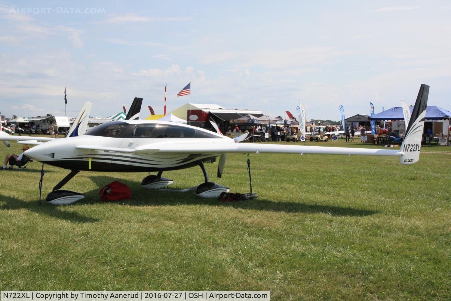 N722XL, 2013 Velocity Velocity XL FG C/N 3FX038, 2013 VELOCITY XLFG, c/n: 3FX038.  Arrived at AirVenture from Livermore California.  EAA Chapter 663