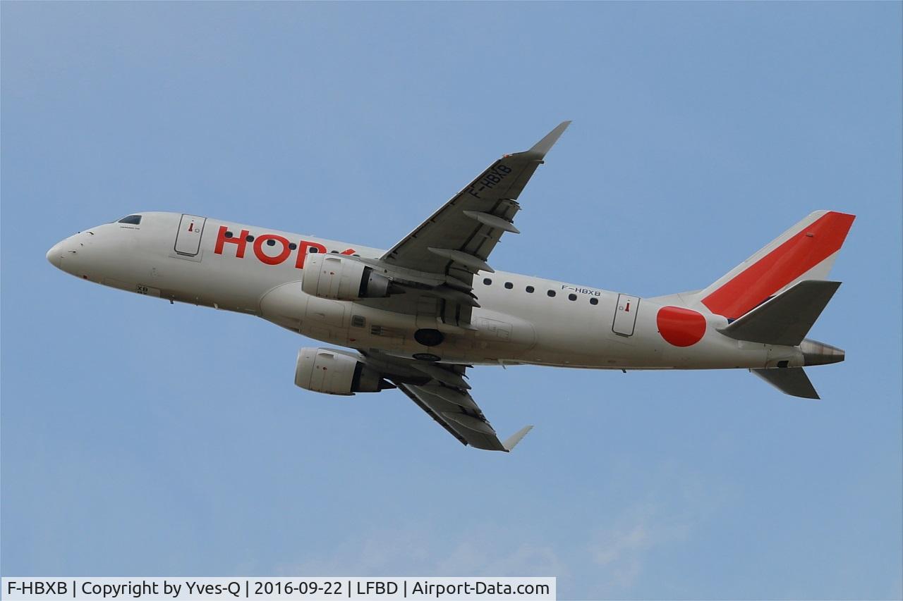F-HBXB, 2008 Embraer 170LR (ERJ-170-100LR) C/N 17000250, Embraer ERJ-170ST, Take off rwy 23, Bordeaux Mérignac airport (LFBD-BOD)