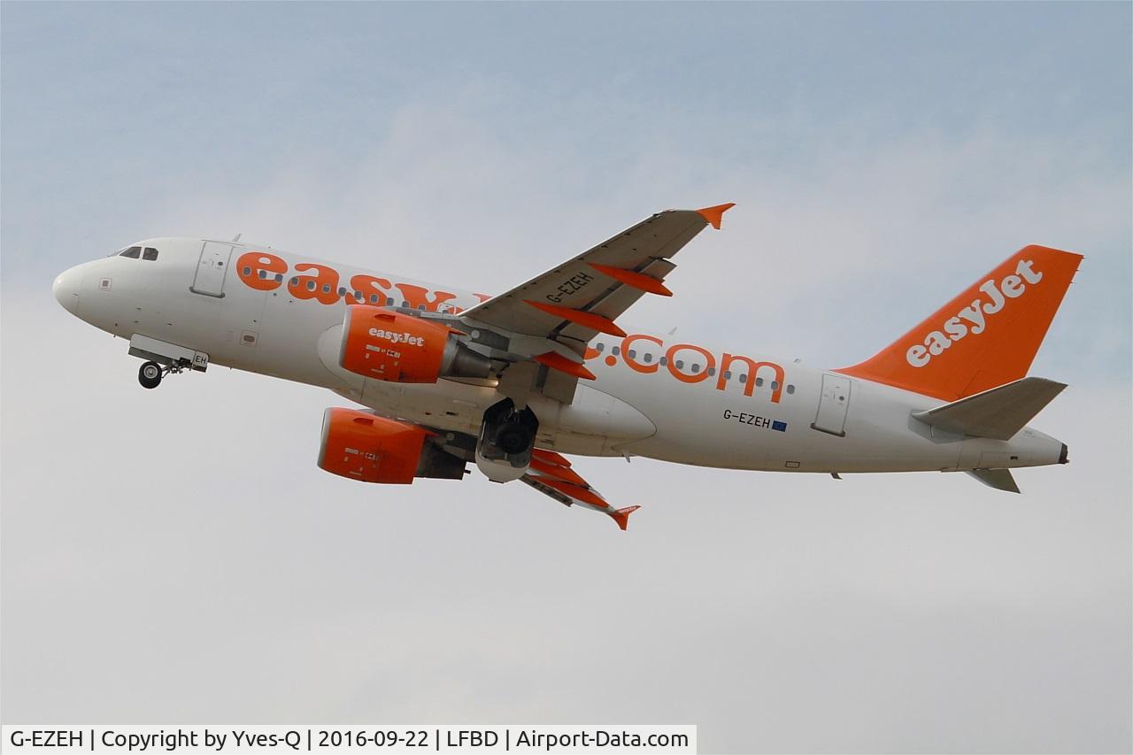 G-EZEH, 2004 Airbus A319-111 C/N 2184, Airbus A319-111, Take off rwy 23, Bordeaux Mérignac airport (LFBD-BOD)