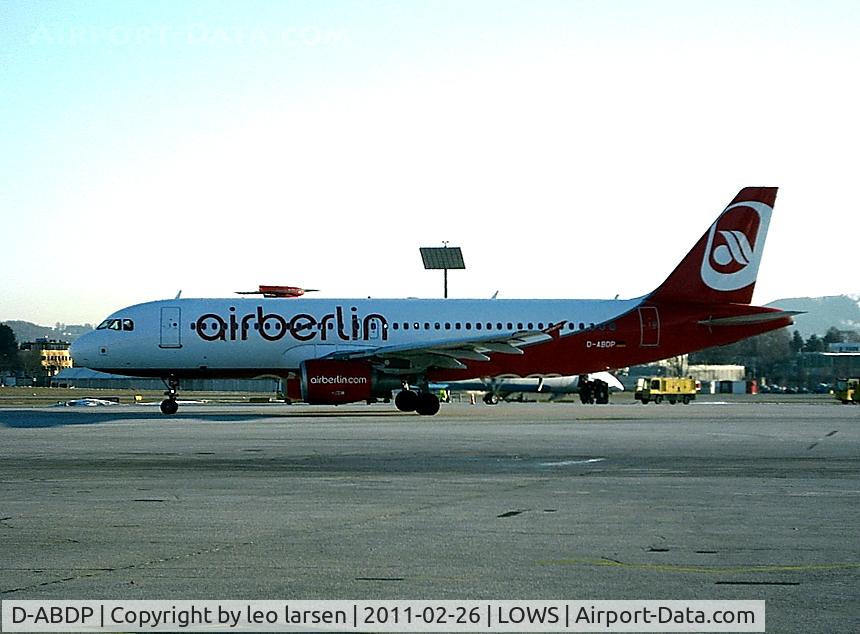 D-ABDP, 2007 Airbus A320-214 C/N 3093, Salzburg 26.2.11