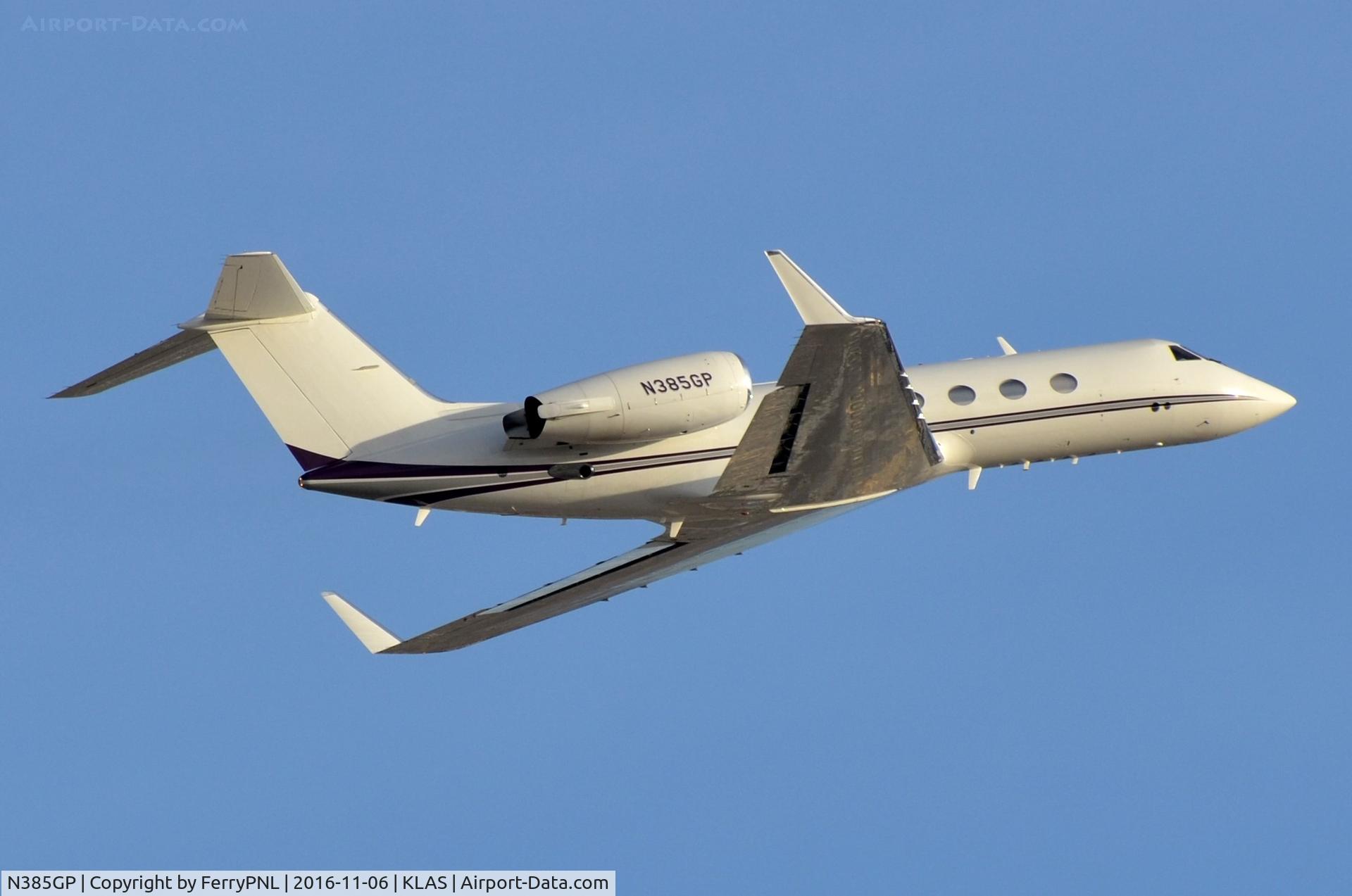 N385GP, 1990 Gulfstream Aerospace Gulfstream IV C/N 1133, G4 departing LAS