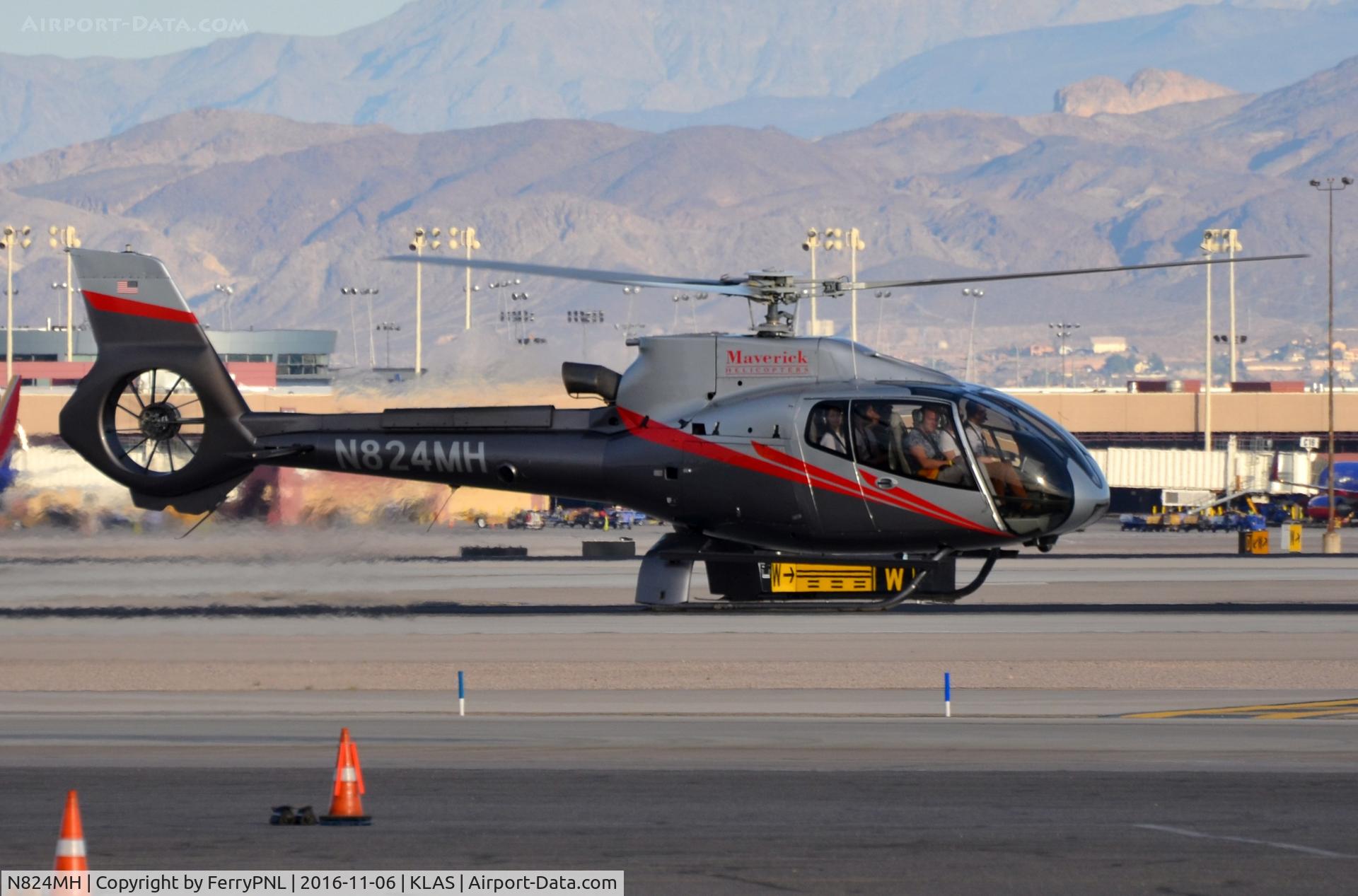 N824MH, Eurocopter EC-130B-4 (AS-350B-4) C/N 4173, Another EC130 coming back