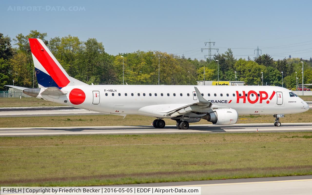F-HBLH, 2009 Embraer 190LR (ERJ-190-100LR) C/N 19000266, taxying to the gate