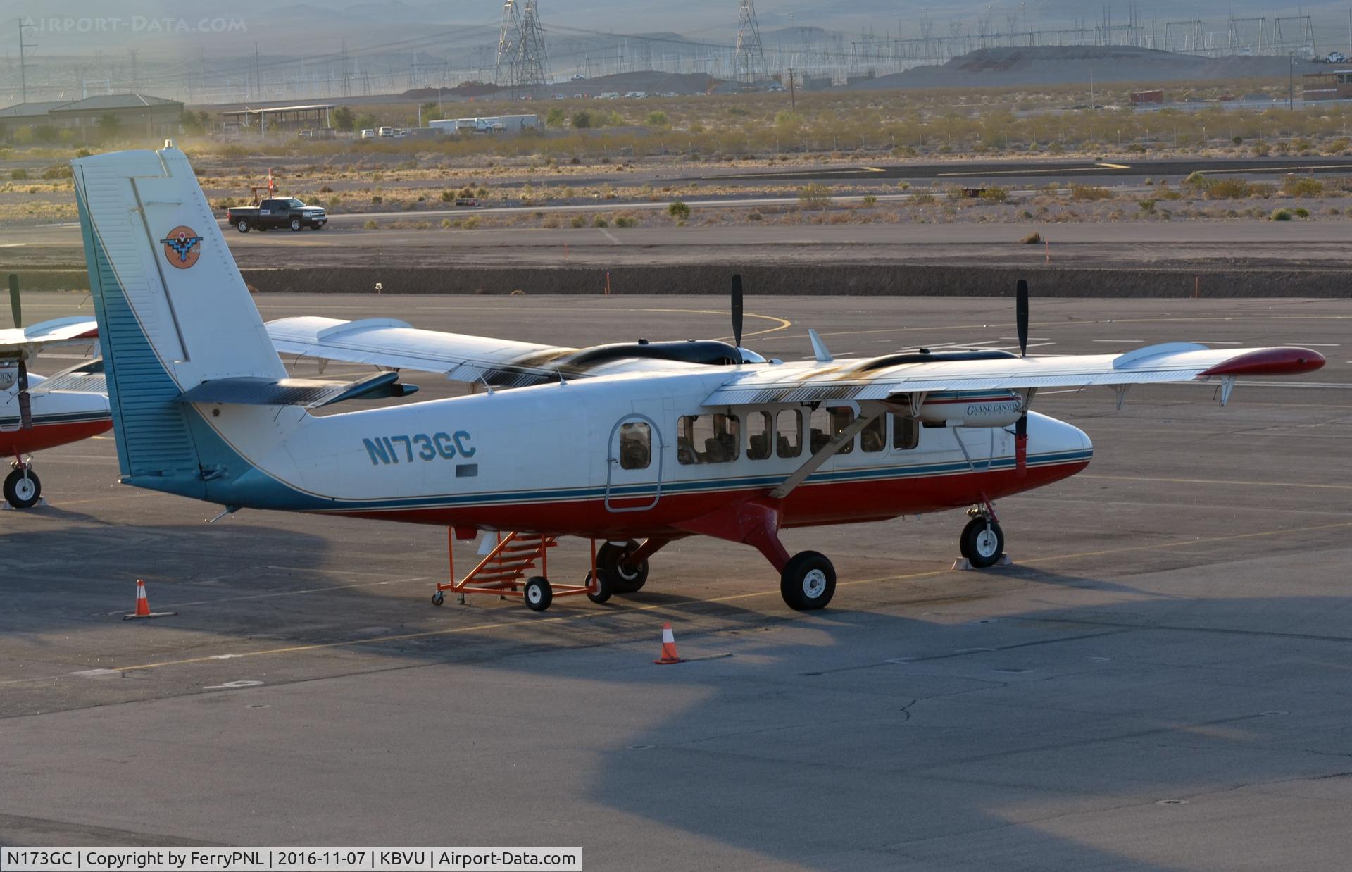 N173GC, 1970 De Havilland Canada DHC-6-300 Twin Otter C/N 295, Grand Canyon DHC6 Twin Otter on the ramp in Boulder City.