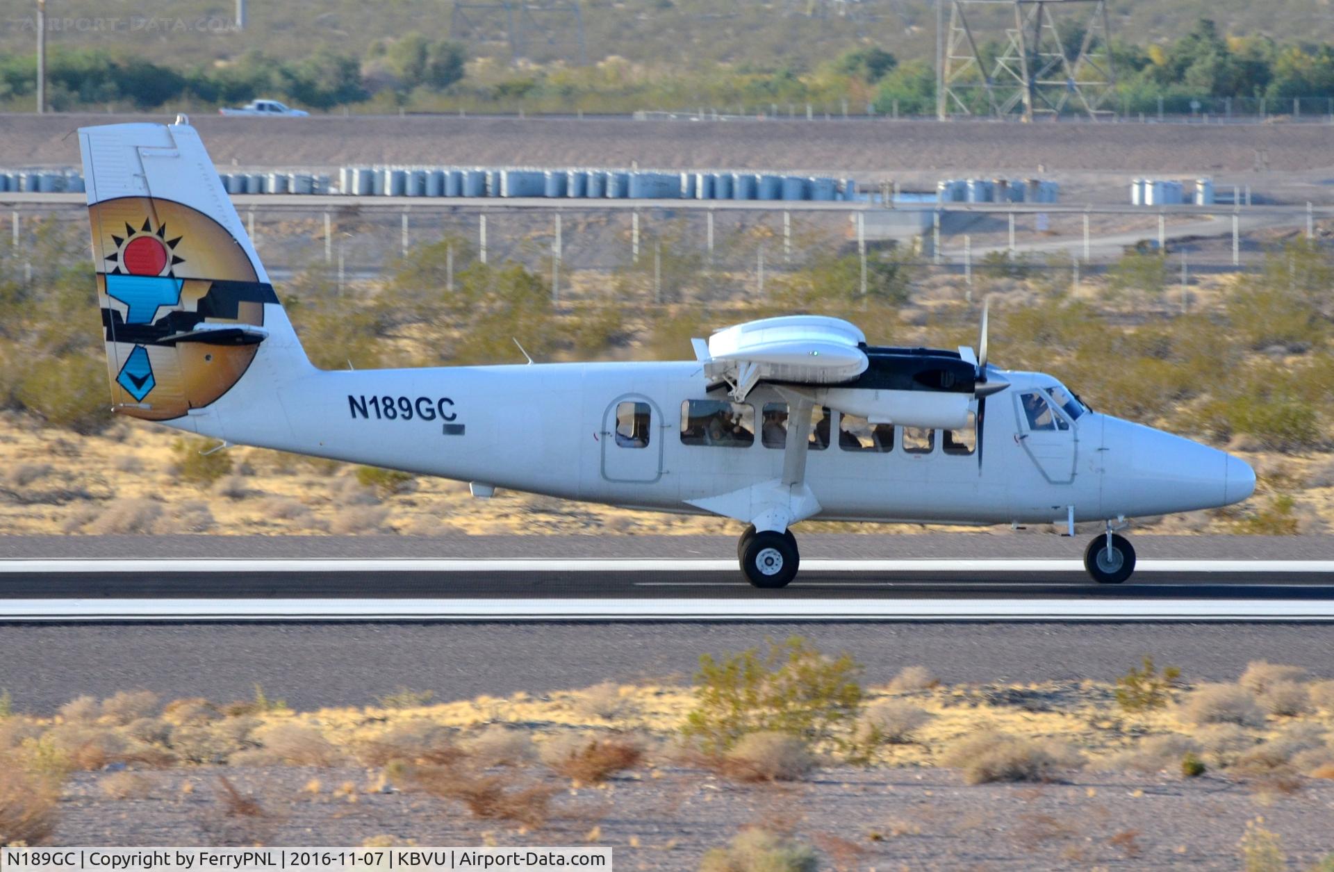 N189GC, 1981 De Havilland Canada DHC-6-300 Twin Otter C/N 772, Grand Canyon DHC6 departing for its tour.