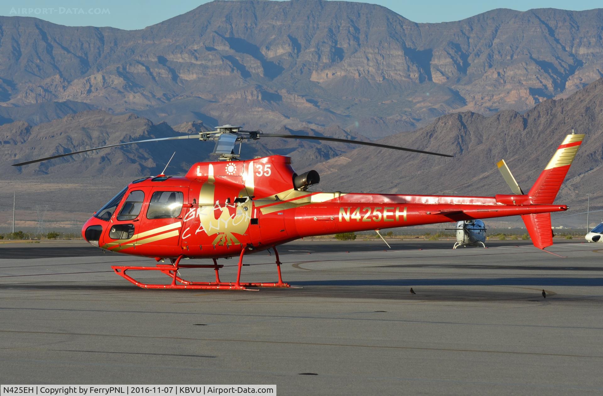 N425EH, 2007 Eurocopter AS-350B-2 Ecureuil Ecureuil C/N 4197, AS350 sitting on the ramp in BVU