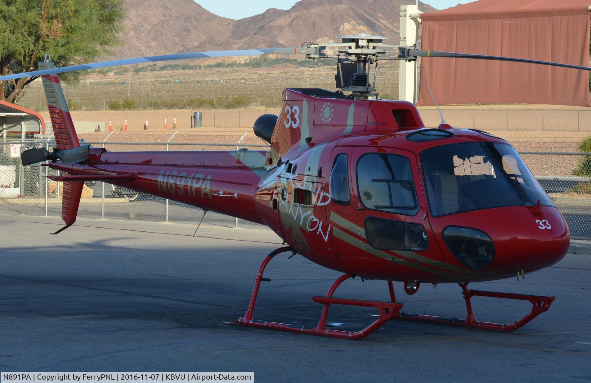 N891PA, Eurocopter AS-350B-2 Ecureuil Ecureuil C/N 4557, As350 at the maintance area.